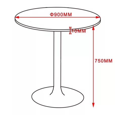 Tassilo asztal (fekete)