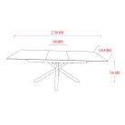 Kihúzható asztal negara (fekete)