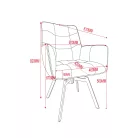 Kandy szék (sötétszürke)