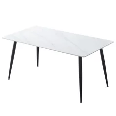 Asztal adria (180x90x75, magasfényű fehér márvány)