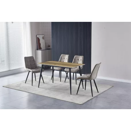 Asztal adria (180x90x75, magasfényű fehér márvány)