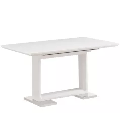 Nika iii kihúzható asztal (fehér hg, 160/210x90x76)