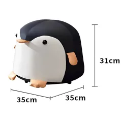 Pingu puff (fekete + fehér)