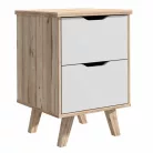 Éjjeliszekrény lalita (sonoma + fehér)