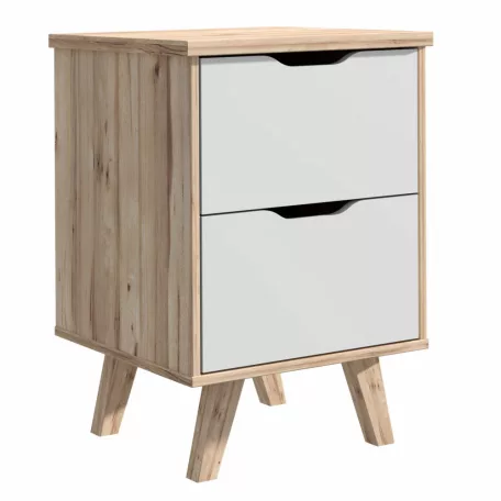 Éjjeliszekrény lalita (sonoma + fehér)