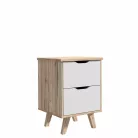 Éjjeliszekrény lalita (sonoma + fehér)