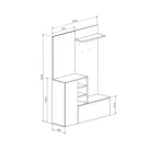 Vetlanda II előszobagarnitúra