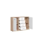 Nepo 011 KOM2D4S komód sonoma/fehér