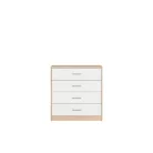 Nepo 010 KOM4S komód sonoma/fehér