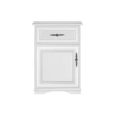 Komód, alpesi fehér, KENTAK KOM1D1SL/P