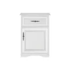 Komód, alpesi fehér, KENTAK KOM1D1SL/P