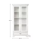 Vitrin, alpesi fehér, KENTAK REG2W1S