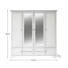 Szekrény, alpesi fehér, KENTAK SZF6D2S