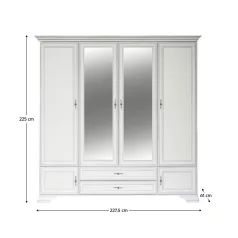 Szekrény, alpesi fehér, KENTAK SZF6D2S