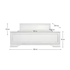 Ágy, 180x200, alpesi fehér, KENTAK