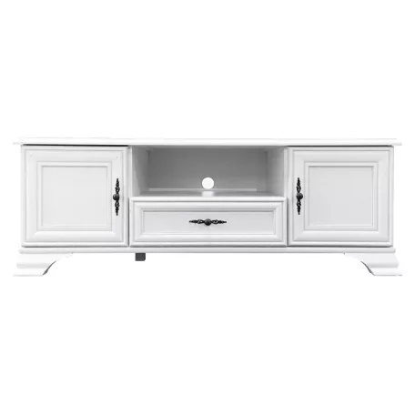 TV-asztal, alpesi fehér, KENTAK RTV2D1S