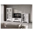 TV-asztal, alpesi fehér, KENTAK RTV2D1S