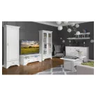 Dohányzóasztal, alpesi fehér, KENTAK LAW