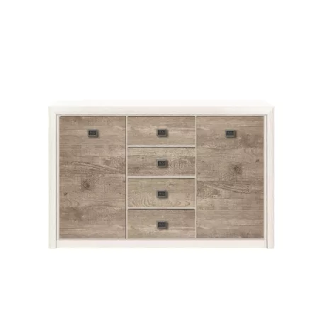 KOEN II 009 komód KOM 2D4S fenyő/tölgy karabel