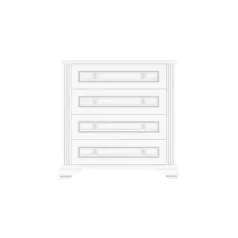 White 008 komód 4s90 havas kőris/ezüst fenyő