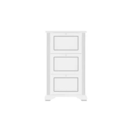 White 019 cipősszekrény 3d havas kőris/ezüst fenyő