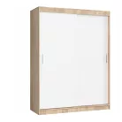 Sara 160 cm tolóajtós gardróbszekrény sonoma/fehér