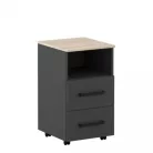 Office New gurulós konténer sonoma tölgy/antracit KON2S