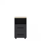 Office New gurulós konténer sonoma tölgy/antracit KON2S