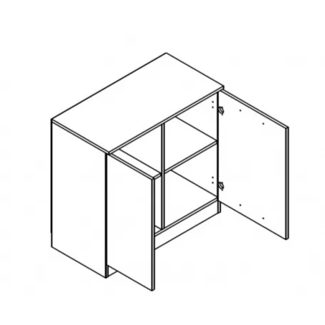 Office New komód sonoma tölgy/antracit KOM2D/78