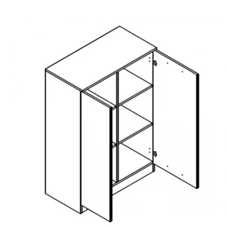 Office New komód sonoma tölgy/antracit KOM2D
