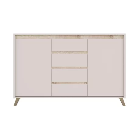 Lounge komód KOM2D4S kasmír/sonoma