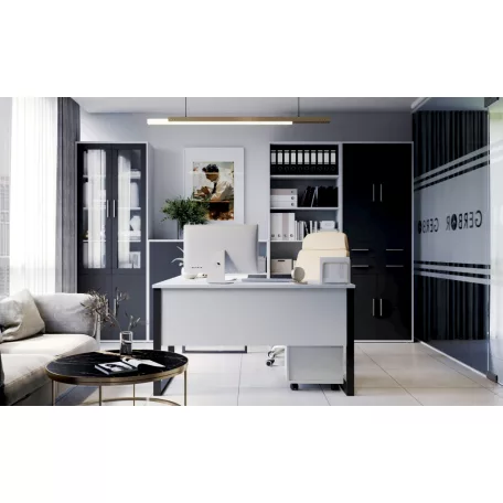 KABI REG53/114 polcos szekrény hamu/antracit 