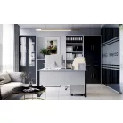 KABI REG79/220 polcos szekrény hamu/antracit 