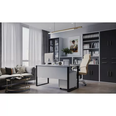 KABI SZF2D79/220 polcos szekrény hamu/antracit 