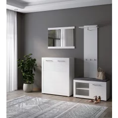 Flames tükör fehér/magasfényű fehér