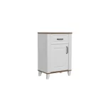 Kandy komód Kom1D1S alpesi fehér/sötét tölgy