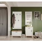 Kandy komód Kom1D1S alpesi fehér/sötét tölgy