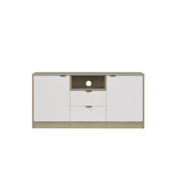 Nepon tv szekrény cremona tölgy/fehér KOM2D2S
