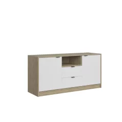 Nepon tv szekrény cremona tölgy/fehér KOM2D2S