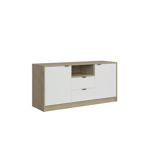 Nepon tv szekrény cremona tölgy/fehér KOM2D2S