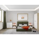 Nepon ajtós/fiókos komód cremona tölgy/fehér KOM2D4S