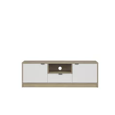 Nepon Tv szekrény cremona tölgy/fehér RTV2D1K