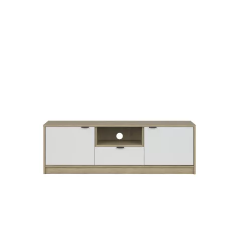 Nepon Tv szekrény cremona tölgy/fehér RTV2D1K