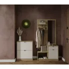 Nepon Tv szekrény cremona tölgy/fehér RTV2D1K