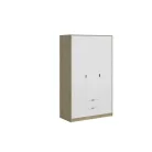 Nepon gardróbszekrény cremona tölgy/fehér SZF3D2Sn