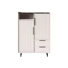 Fresko komód kasmir- sötét márvány Kom2d2s