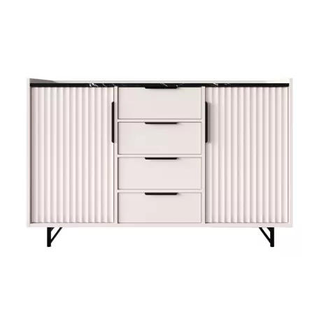 Fresko komód kasmir- sötét márvány Kom2d4s