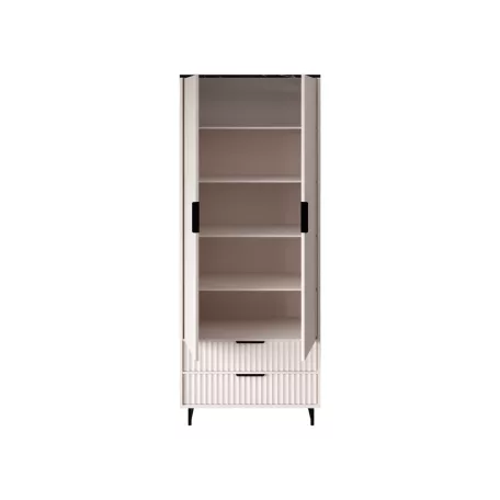 Fresko polcos gardróbszekrény szekrény kasmir- sötét márvány Szf2d2s