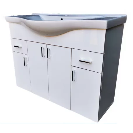 Viva STYLE Ekonomik 100 lábon álló fürdőszobabútor Sanovit ALBATROS 10100 mosdókagyló 99,5x46,5cm