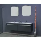 TMP MEDIA fürdőszobai tükör LED világítással - 60 x 65 cm